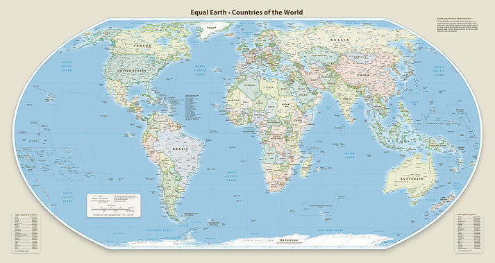 Equal Earth World Map