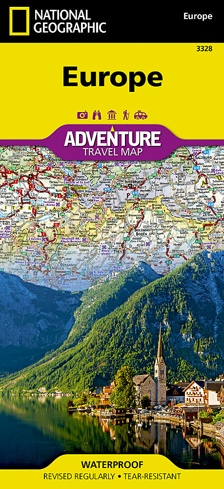 Europe Adventure Travel Map by National Geographic - Cover