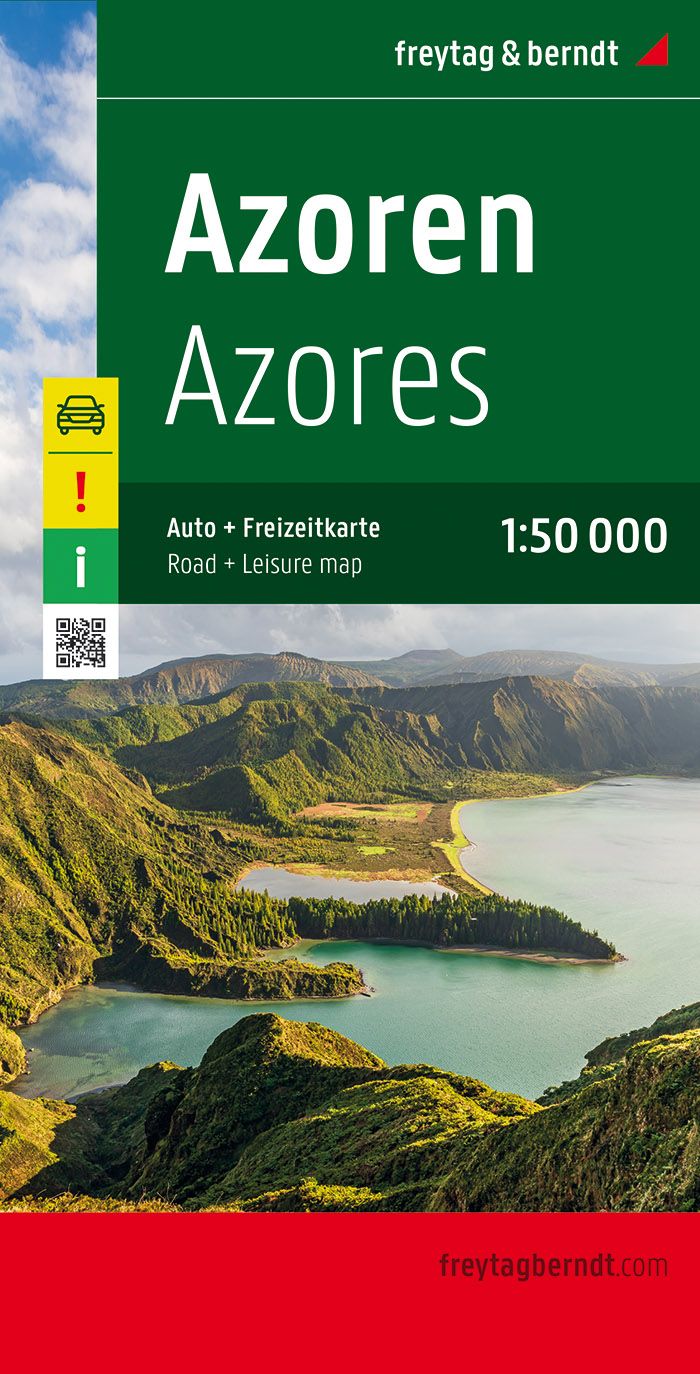 Azores Islands Road Map by Freytag & Berndt – Metsker Maps