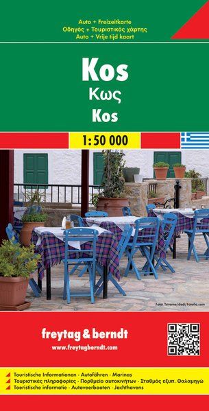Kos (Greece) Island Road Map by Freytag & Berndt - Cover