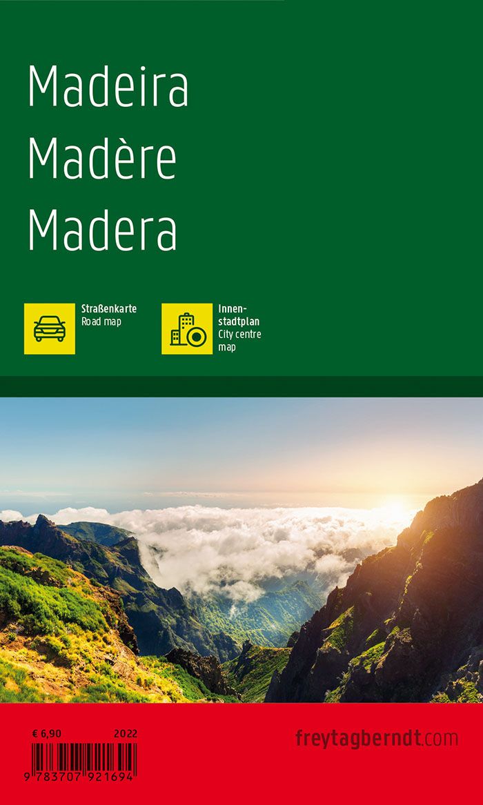 Madeira (Spain) Island Pocket Road Map by Freytag & Berndt - Back Cover