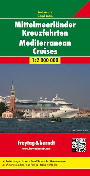 Mediterranean Cruises Road Map by Freytag & Berndt - Cover