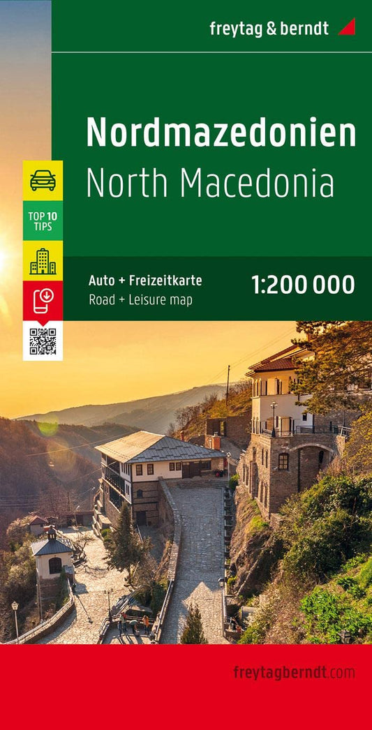 North Macedonia Road Map by Freytag & Berndt - Cover