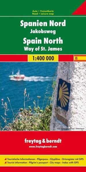 Spain North - Way of St. James Road Map by Freytag & Berndt - Cover