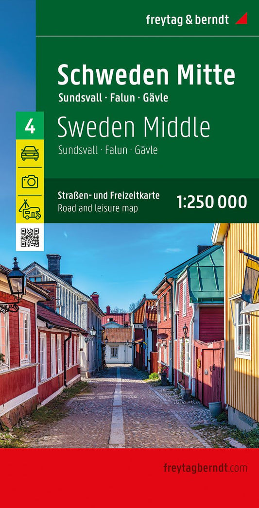 Sweden Central Road Map by Freytag & Berndt - Cover
