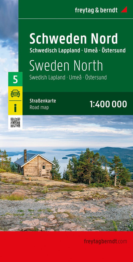 Sweden North Road Map by Freytag & Berndt - Cover