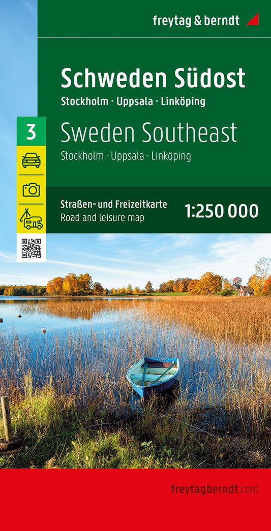 Sweden Southeast Road Map by Freytag & Berndt - Cover