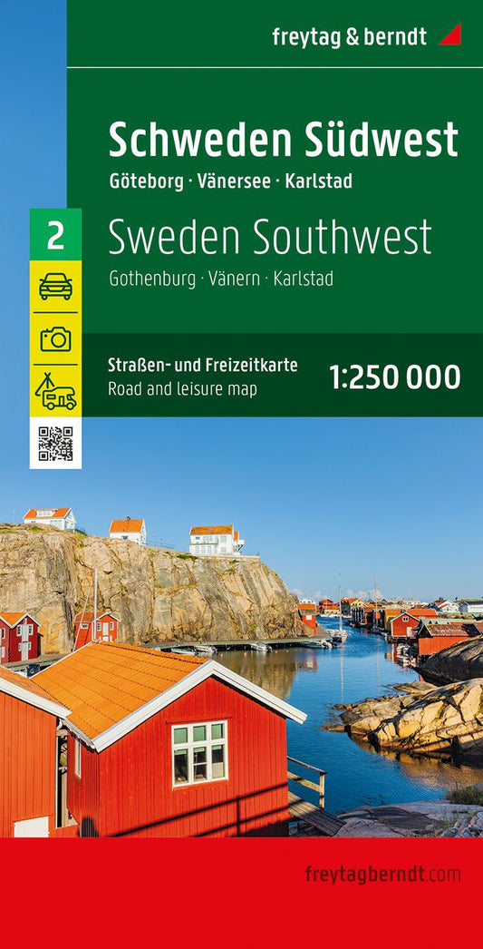 Sweden Southwest Road Map by Freytag & Berndt - Cover