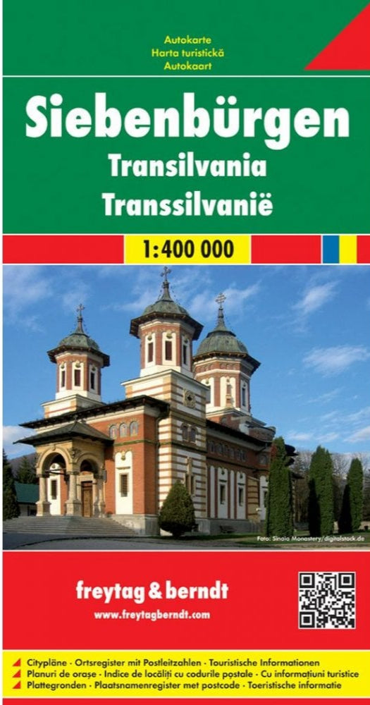 Transylvania Road Map by Freytag & Berndt - Cover