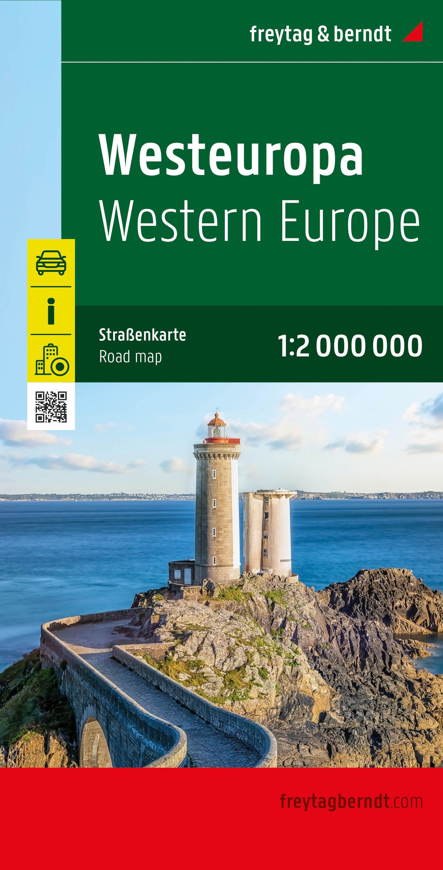 Western Europe Road Map by Freytag & Berndt - Cover