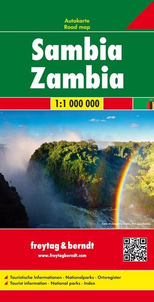Zambia Road Map by Freytag & Berndt - Cover