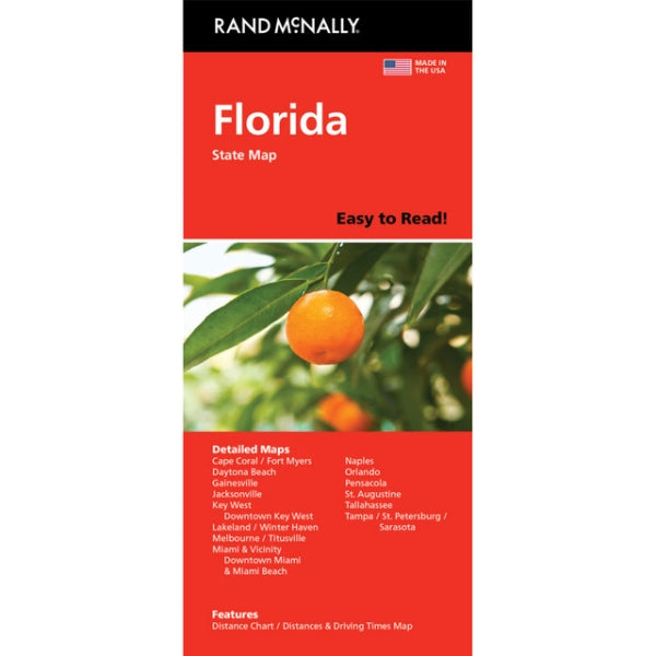 Florida State Highway Folded Map by Rand McNally (Easy to Read) - Cover