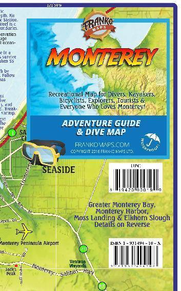 Monterey Adventure Guide & Dive Map by Franko Maps - Cover