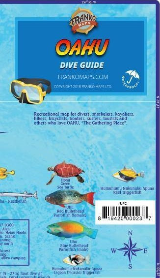 Oahu Dive Map