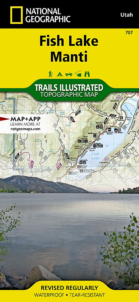Fish Lake & Manti-La Sal NF Trails Illustrated Topographic Map #707 ...
