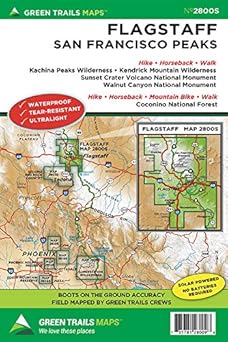 Trail map for Flagstaff, AZ