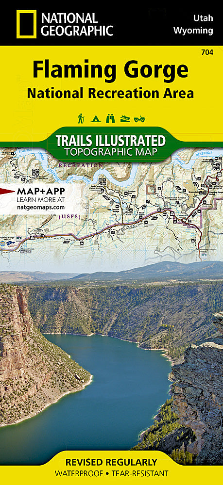 Flaming Gorge National Recreation Area Trails Illustrated Topographic Map #704 - Cover