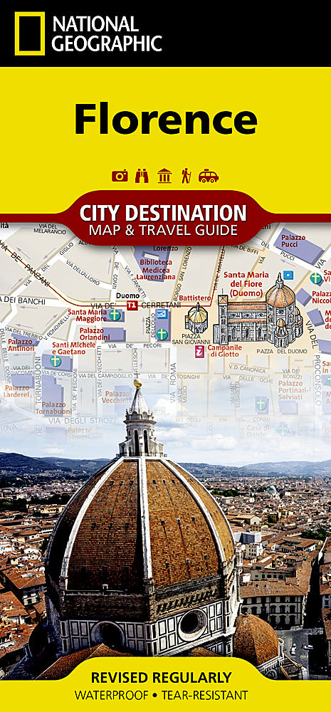 Florence (Italy) City Destination Map & Travel Guide by National Geographic - Cover