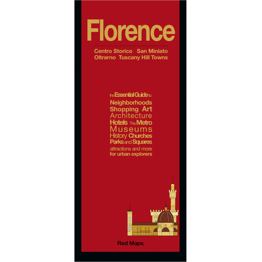 Florence City Center Street Map by Red Maps - Cover