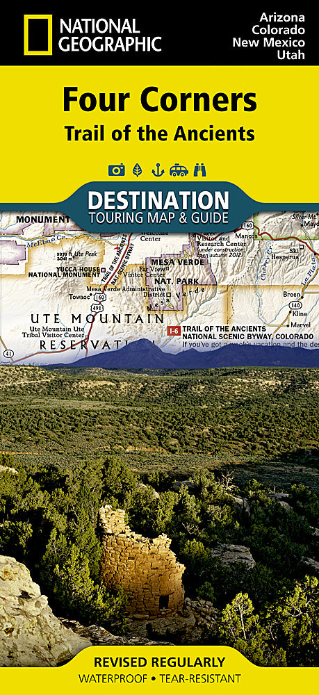Four Corners Destination Touring Map & Guide by National Geographic - Cover