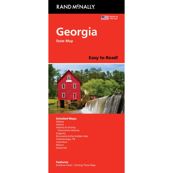Georgia State Highway Folded Map by Rand McNally (Easy to Read) - Cover