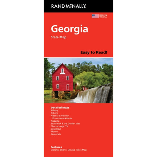 Georgia State Highway Folded Map by Rand McNally (Easy to Read) - Cover