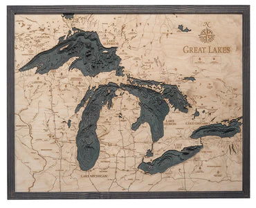 Great Lakes Wood Chart - Small