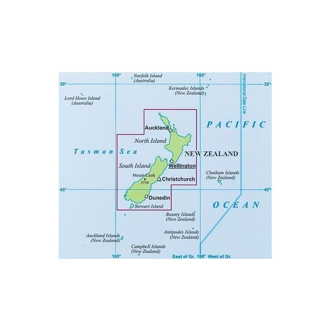 New Zealand Geographical Map by Gizi Maps - Coverage Map