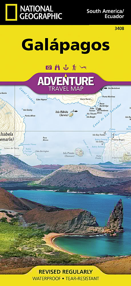 Galapagos Adventure Travel Map by National Geographic - Cover