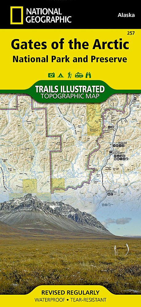Gates of the Arctic National Park & Preserve Trails Illustrated Topographic Map #257 - Cover
