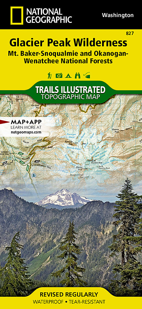 Glacier Peak Wilderness Trails Illustrated Topographic Map #827 - Cover