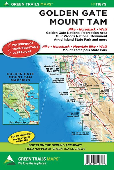 Golden Gate and Mount Tam trail map