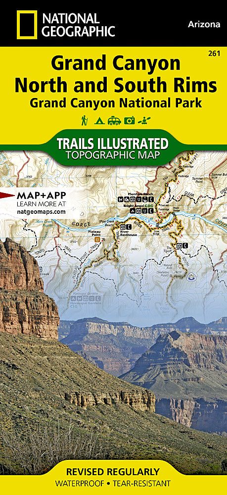 Grand Canyon North & South Rims Trails Illustrated Topographic Map #261 - Cover