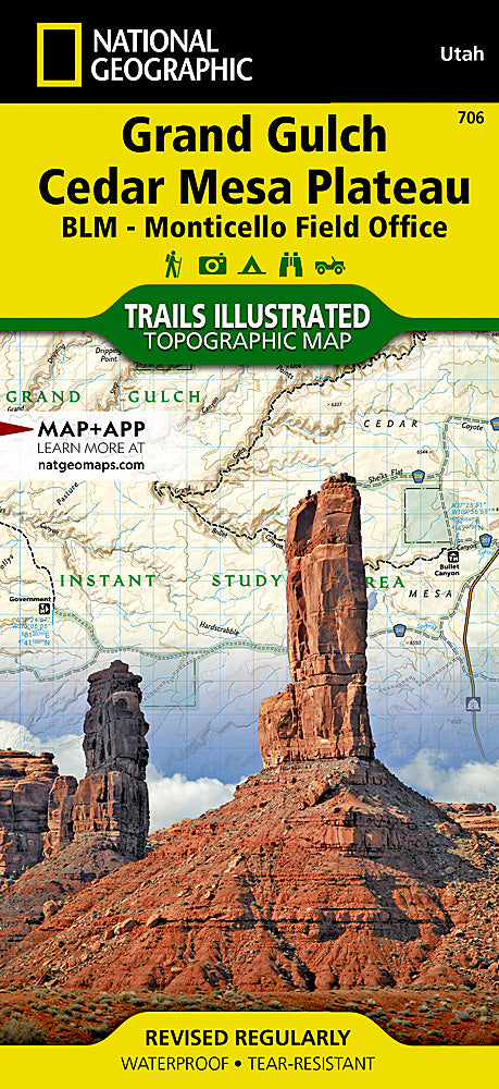 Grand Gulch Cedar Mesa Plateau Trails Illustrated Topographic Map #706 - Cover