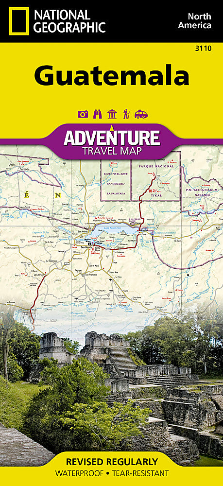 Guatemala Adventure Travel Map by National Geographic - Cover