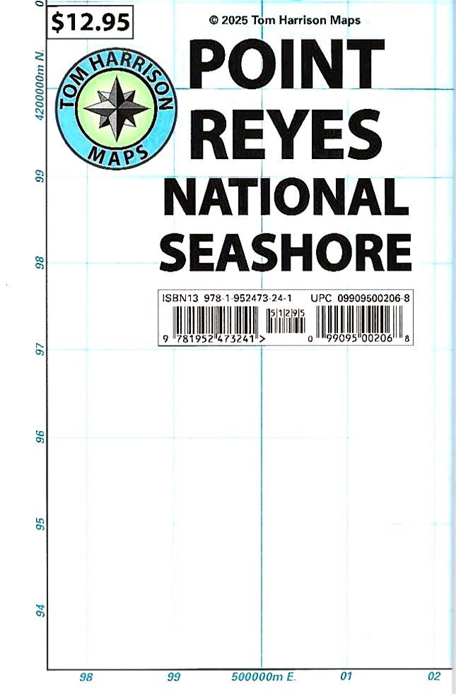 Pt. Reyes National Seashore Hiking Map by Tom Harrison - Cover