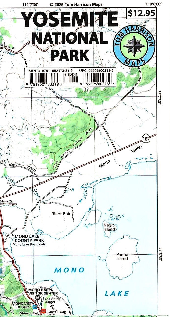 Yosemite National Park Hiking Map