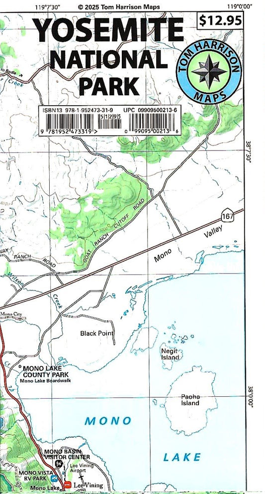 Yosemite National Park Hiking Map