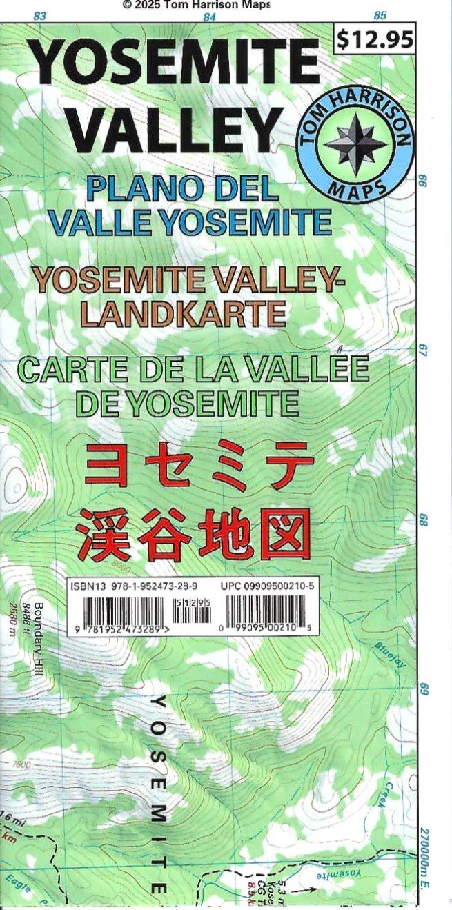 Yosemite Valley Hiking Map