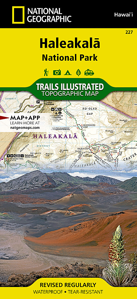 Haleakala National Park Trails Illustrated Topographic Map #227 - Cover