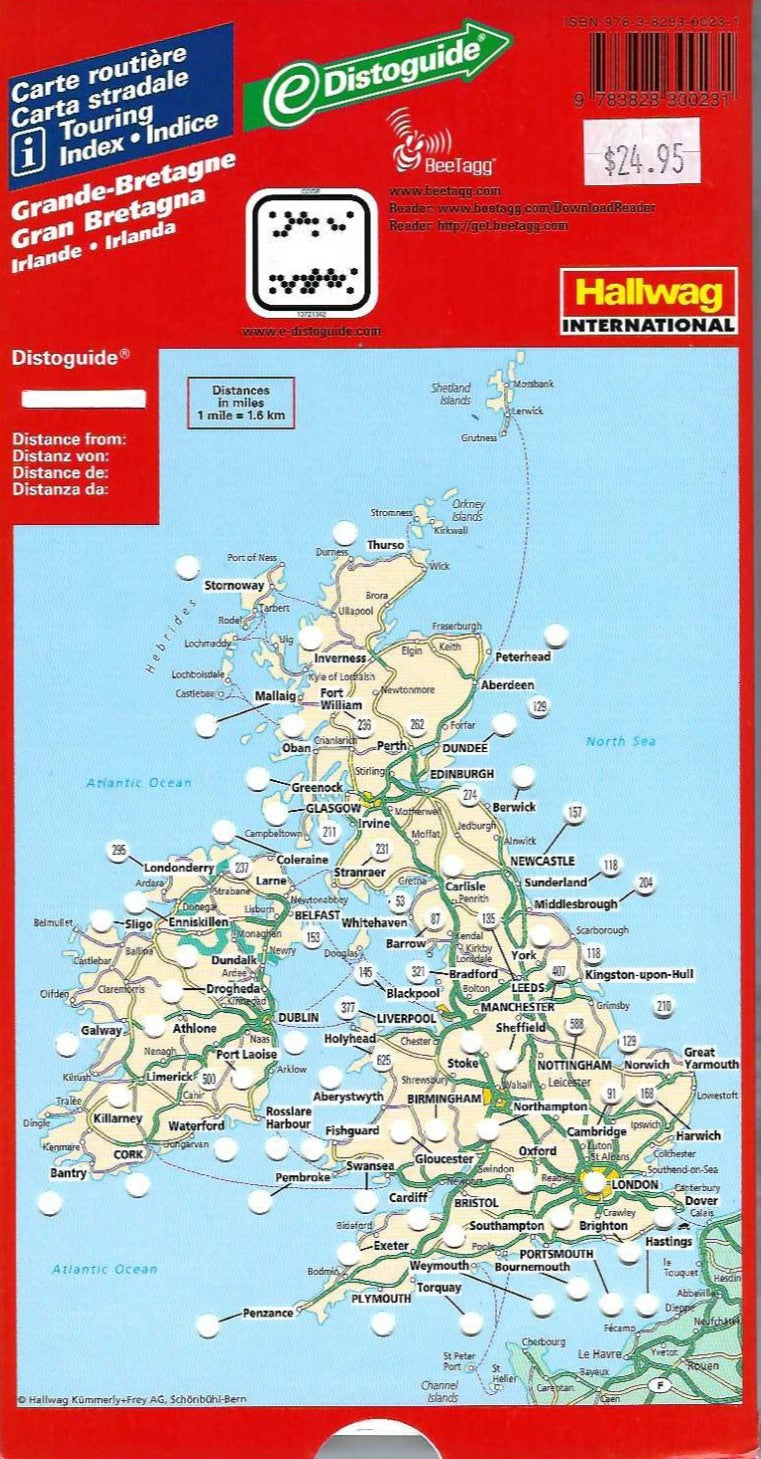 Great Britain & Ireland Distoguide Map