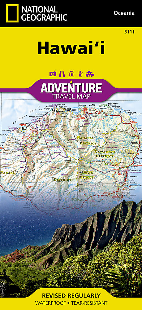 Hawaii Adventure Travel Map by National Geographic - Cover