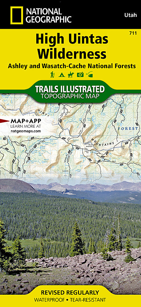 High Uintas Wilderness Trails Illustrated Topographic Map #711 - Cover