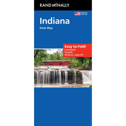 Indiana State Highway Laminated Map by Rand McNally (Easy to Fold) - Cover