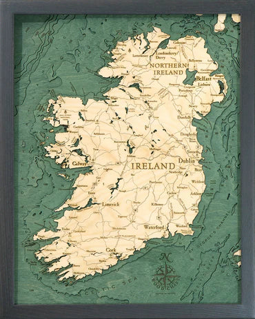 Ireland Wood Chart - Small