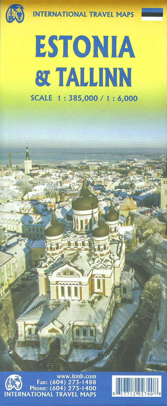 Estonia & Tallinn Travel Map