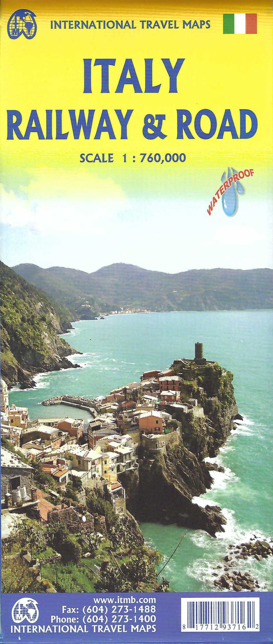 Italy Railway & Road Map