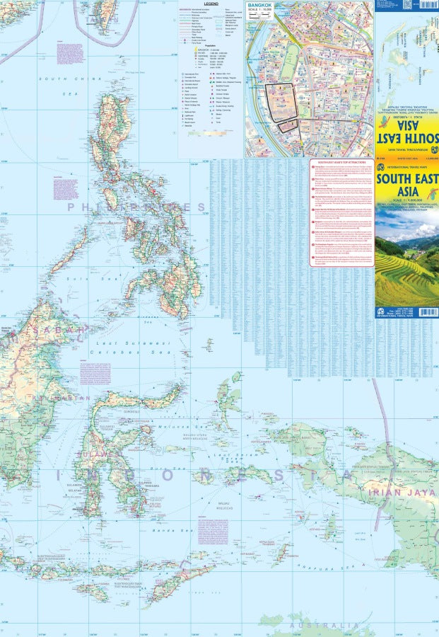 Southeast Asia Travel & Reference Map by ITMB - Eastern Map