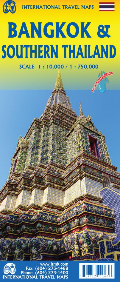 Bangkok & Southern Thailand Travel & Reference Map by ITMB - Cover