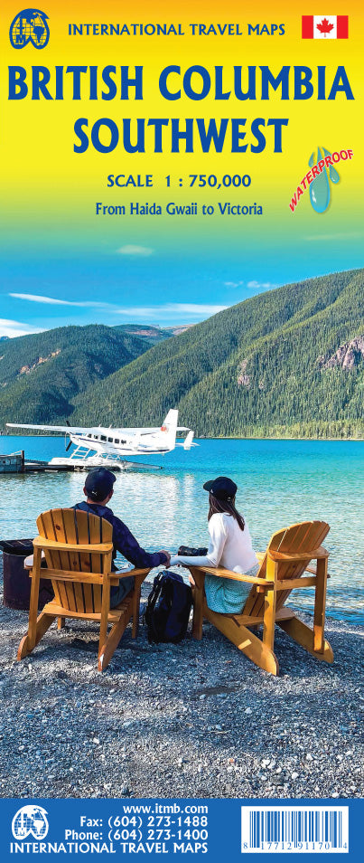 British Columbia Southwest Travel & Reference Map by ITMB - Cover